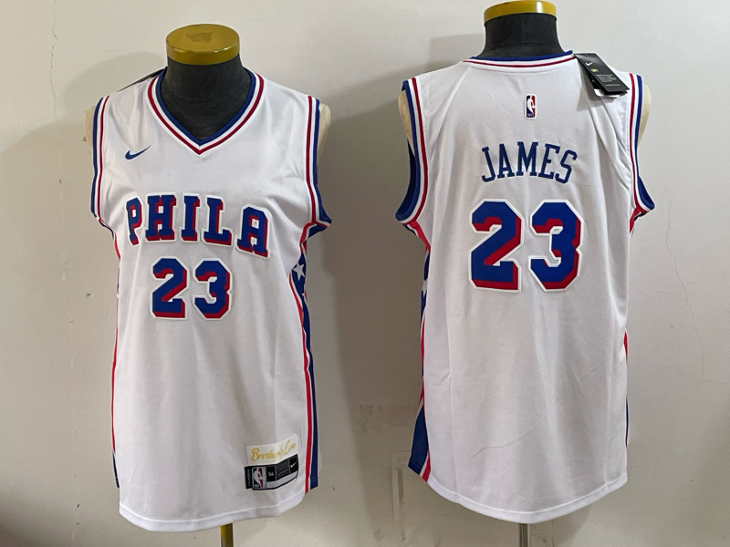 Youth Philadelphia 76ers #23 James white Nike 2026 NBA Jersey 081102